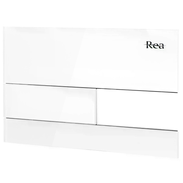 Инсталляция для подвесного унитаза Rea с клавишей White glass (KPL-E0052)