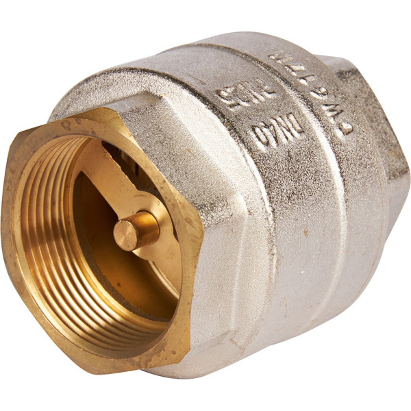 Клапан обратный вертикальный 2" Rommer с пластиковым седлом (никель) RVC-0002-000050 Клапан обратный вертикальный 2" Rommer с пластиковым седлом (никель) RVC-0002-000050