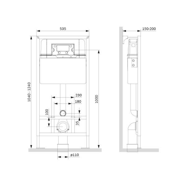 Инсталляция для подвесного унитаза AM.PM ProC (I012707)