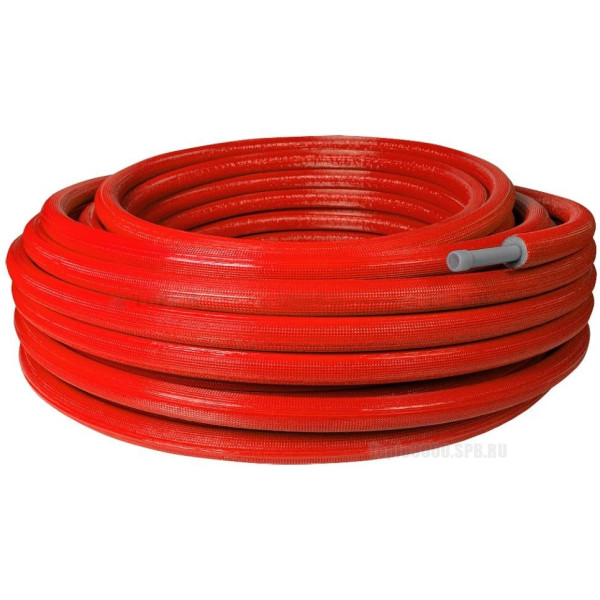 Труба п/э Stout PE-Xa/EVOH 32x4,4 мм (серая, в теплоизоляции (красная), бухта 50 м) (SPI-0003-003244)