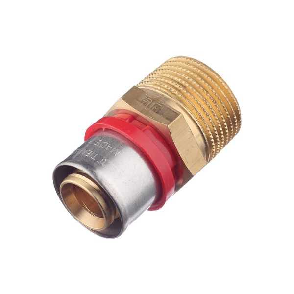 Соединение прямое Tiemme 26х1"Н латунь (пресс) (1650027 / 1650G002606CZ) Соединение прямое Tiemme 26х1"Н латунь (пресс) (1650027 / 1650G002606CZ)