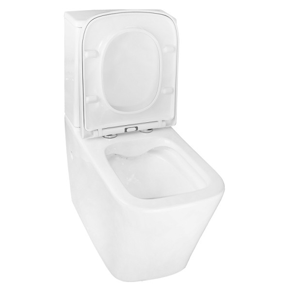 Унитаз напольный Rise безободковый с сиденьем микролифт (AZ-68D)