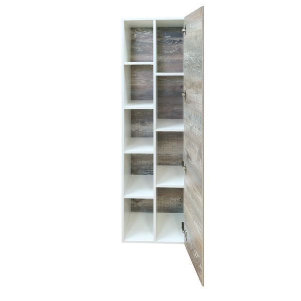 Пенал подвесной Comforty Турин 450x320x1600 дуб бежевый (00004136455)