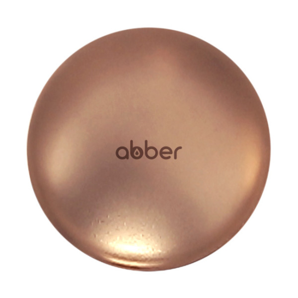 Накладка на слив для раковины Abber розовое золото матовое, керамика (AC0014MRG) Накладка на слив для раковины Abber розовое золото матовое, керамика (AC0014MRG)