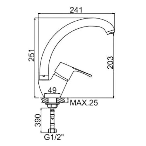 Смеситель для кухни Ledeme (L5950) Смеситель для кухни Ledeme (L5950)