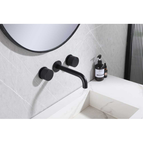 Смеситель для раковины Abber Wasser Kreis черный матовый (AF81122B) Смеситель для раковины Abber Wasser Kreis черный матовый (AF81122B)