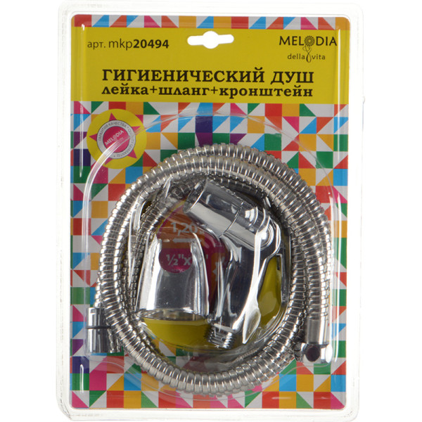 Набор для биде Melodia Silver (лейка+кронштейн+шланг) хром (MKP20494BL) Набор для биде Melodia Silver (лейка+кронштейн+шланг) хром (MKP20494BL)