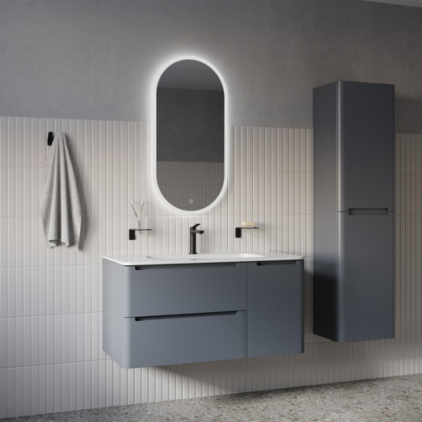 Зеркало с подсветкой 3 в 1 два навеса 90/45 см Uniq Iddis (UNI9045i98)