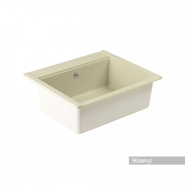 Мойка для кухни врезная Aquaton Делия 60 517x602x218 жемчуг (1.A715.2.32L.D24.0)