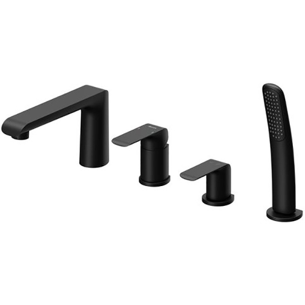 Смеситель для ванны и душа Ravak каскадный FL 026.20 черный (X070176)