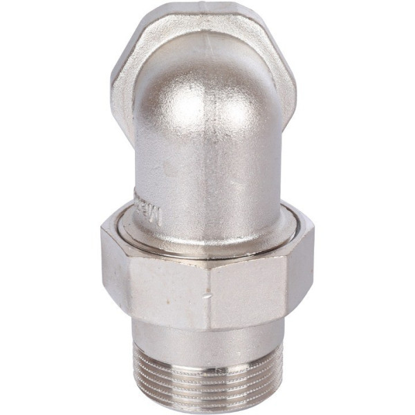 Сгон угловой (американка) 3/4" ВН Stout (никель, уплотнение o-ring кольцо) SFT-0057-000034