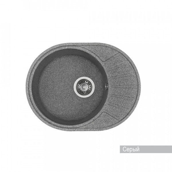 Мойка для кухни врезная Aquaton Чезана 437x568x191 серый (1.A711.2.32C.S23.0)