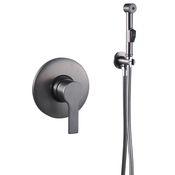 Смеситель для биде Melodia della vita Aria с гигиеническим душем оружейная сталь (MDV35753gn) Смеситель для биде Melodia della vita Aria с гигиеническим душем оружейная сталь (MDV35753gn)