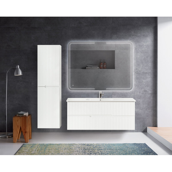 Пенал подвесной Cezares Duet 40x150 Bianco Lucido (DUET-150-2A-SC-BL)