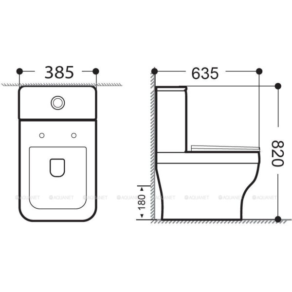 Бачок для унитаза Aquanet Elegant C2 белый (280959)