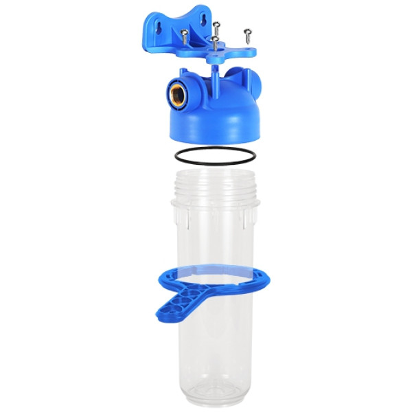 Фильтр колбовый Аквабрайт АБФ-10 3/4" 10SL с латунными вставками (прозрачный, для холодной воды) (АБФ-10-34) Фильтр колбовый Аквабрайт АБФ-10 3/4" 10SL с латунными вставками (прозрачный, для холодной воды) (АБФ-10-34)