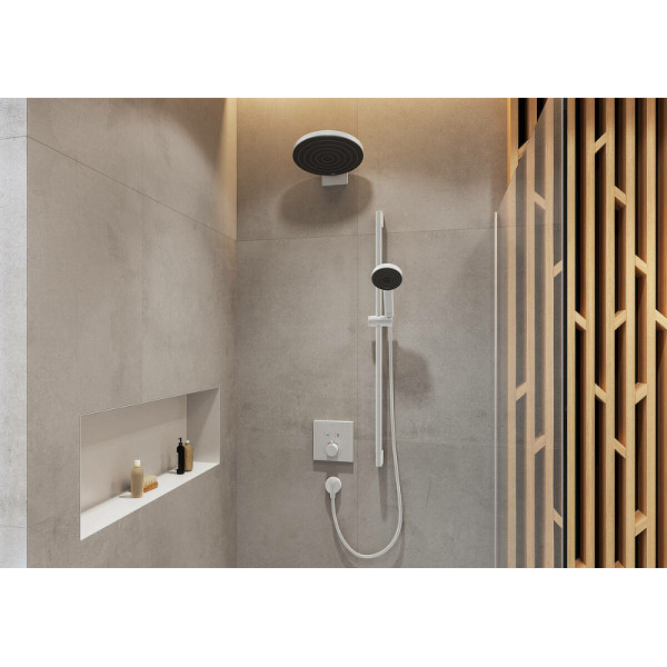 Смеситель для душа Hansgrohe Select с термостатом белый (15763700) Смеситель для душа Hansgrohe Select с термостатом белый (15763700)