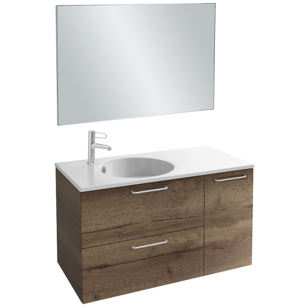 Тумба подвесная Jacob Delafon Odeon Rive Gauche 100 дуб табак (EB2544-R5-E52)