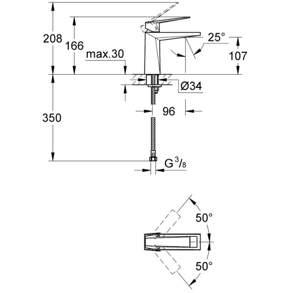 Смеситель для раковины Grohe Allure Brilliant (23033DC0)