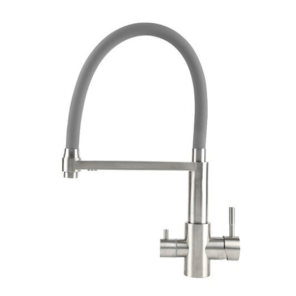 Смеситель для кухни Osgard Resa с переключением фильтр хром серый (88493)