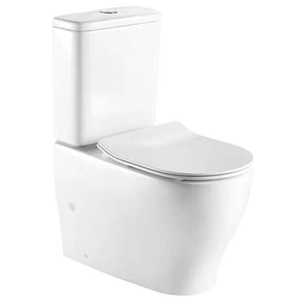 Унитаз напольный Maro безободковый с бачком и сиденьем микролифт 690x385x840 (AZ-2154)