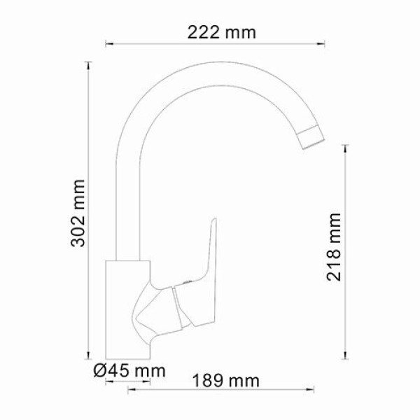 Смеситель для кухни WasserKRAFT Lippe (4507)