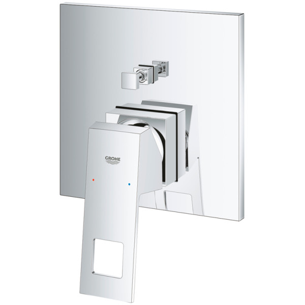 Смеситель для ванны и душа Grohe Eurocube внешняя часть хром (24062000)