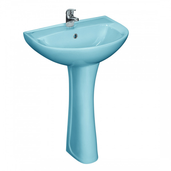 Раковина подвесная Santeri Виктория голубая 56x45,3x20 голубая (1.3111.6.S06.11B.0) Раковина подвесная Santeri Виктория голубая 56x45,3x20 голубая (1.3111.6.S06.11B.0)