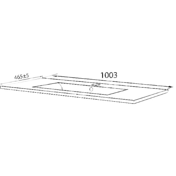 Раковина полувстаиваемая Iddis 100 белая (0131000i28)