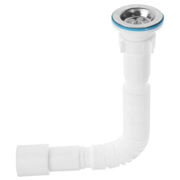 Сифон 40 мм. Гофрированный с выпуском 1 1/2"(70 мм.)*40 АНИ с литым выпуском (360-750 мм.) АНИ пласт (G706) Сифон 40 мм. Гофрированный с выпуском 1 1/2"(70 мм.)*40 АНИ с литым выпуском (360-750 мм.) АНИ пласт (G706)