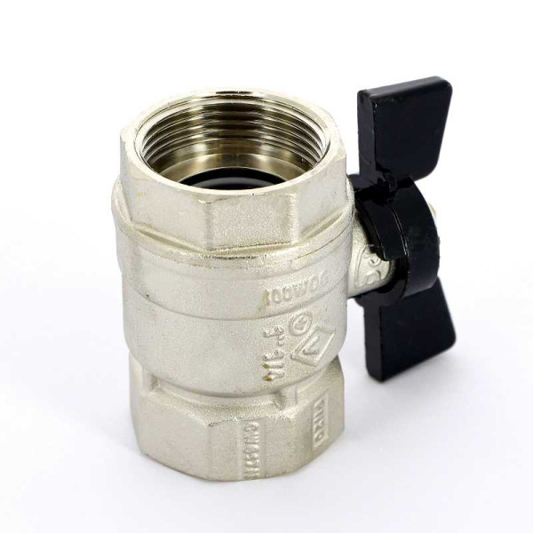 Кран Bugatti 1 1/4" ВВ шаровый Arizona 602 (черная бабочка) (06020059)