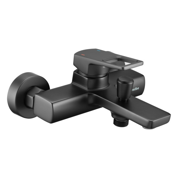 Смеситель для ванны Swedbe Kronos черный (2030B)