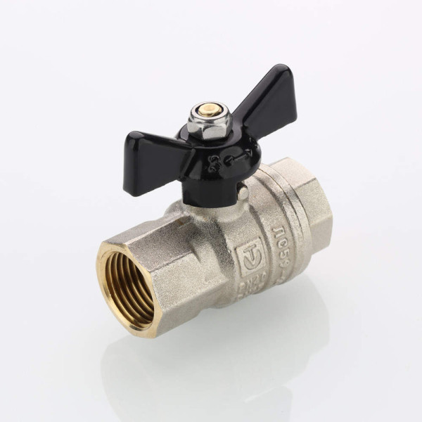 Кран 3/4" ВВ шаровый Valtec Perfect-ГОСТ (черная бабочка) VT.417.N.05 Кран 3/4" ВВ шаровый Valtec Perfect-ГОСТ (черная бабочка) VT.417.N.05