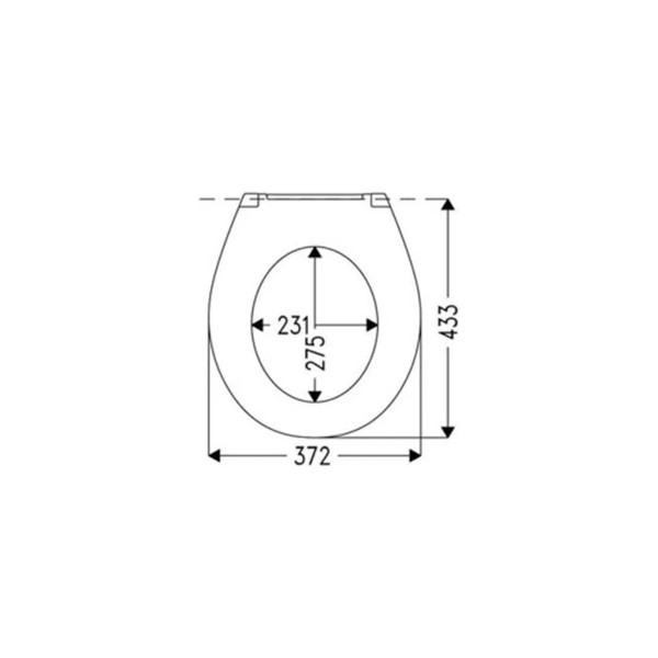 Сиденье для унитаза Haro Кинара белое (532857)