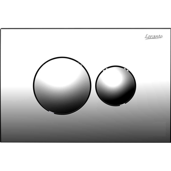 Клавиша смывная для инсталляции Loranto механическая, двойная, хром глянцевый (7312) Клавиша смывная для инсталляции Loranto механическая, двойная, хром глянцевый (7312)