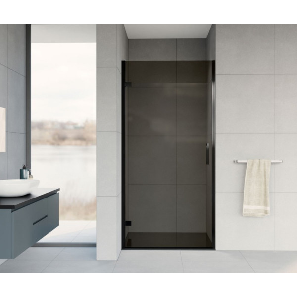 Душевая дверь Vincea Flex VDP-1F 900x2000 стекло тонированное, профиль черный (VDP-1F900CGB)