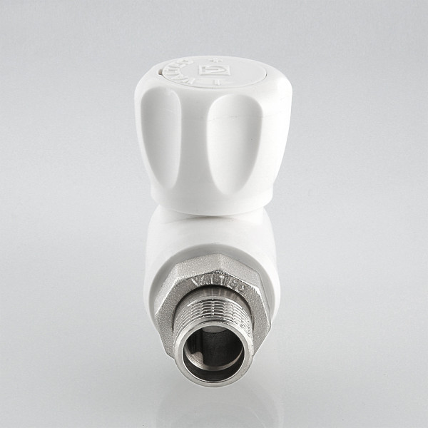 Кран шаровой со сгоном прямой PP-R 20x1/2"Н Valtec (белый) VTp.717.0.02004 Кран шаровой со сгоном прямой PP-R 20x1/2"Н Valtec (белый) VTp.717.0.02004