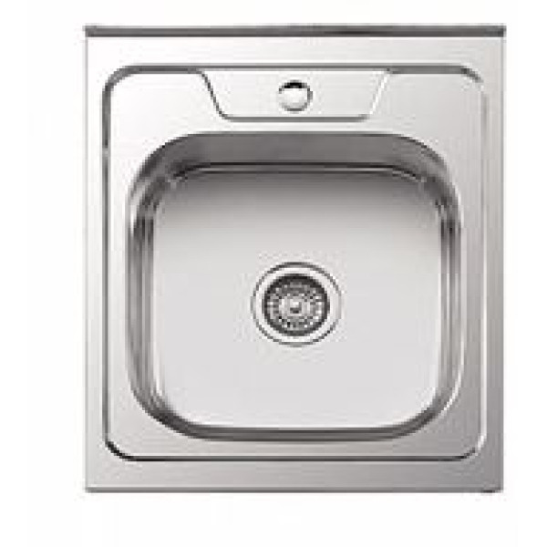 Мойка врезная Ledeme 500x600x180 (0.8мм) выпуск 3 1/2" глянцевая (L95060)