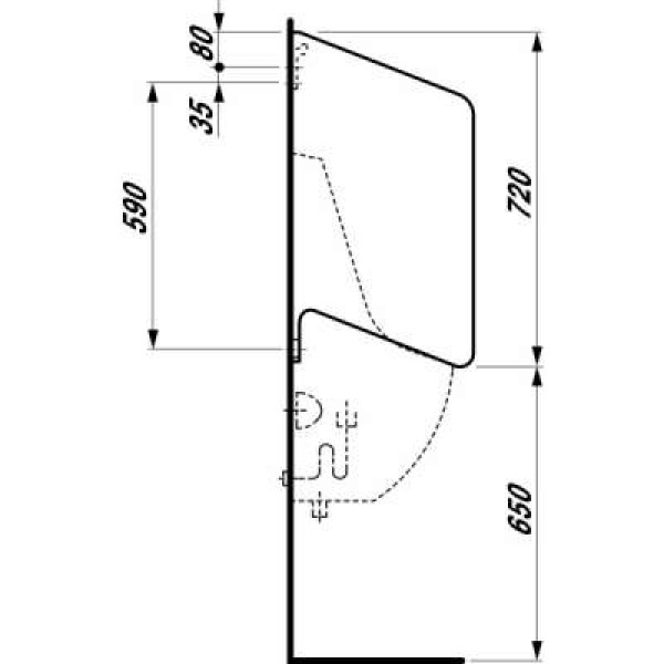Перегородка для писсуаров Jika Split (8.4760.1.000.000.1) Перегородка для писсуаров Jika Split (8.4760.1.000.000.1)