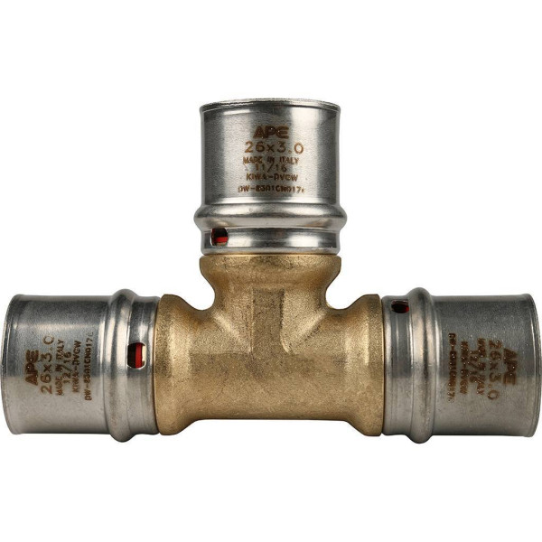 Тройник 26x26x26 Stout (пресс) (SFP-0006-262626)