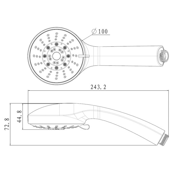 Лейка душевая Lemark 5-функциональная (LM0135C) Лейка душевая Lemark 5-функциональная (LM0135C)