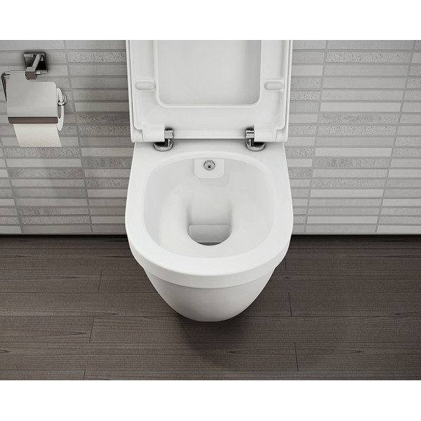 Унитаз подвесной Vitra S50 Rim-Ex безободковый, с бидеткой (7740B003-0850) Унитаз подвесной Vitra S50 Rim-Ex безободковый, с бидеткой (7740B003-0850)