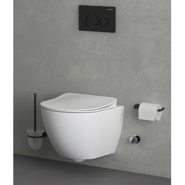 Унитаз подвесной с биде Creavit Free 35,3x51x34,2 белый (FE322-34CB00E-0001)