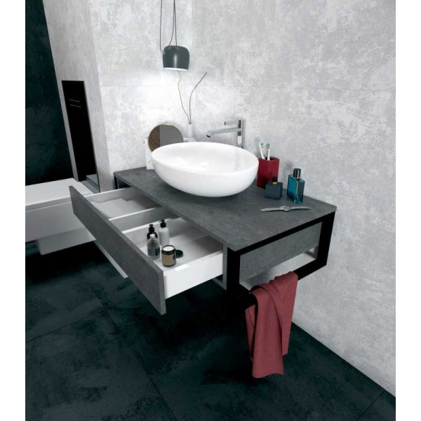 Тумба подвесная 1Marka Grunge Loft 1000*480*246 бетон темно-серый (У85850) Тумба подвесная 1Marka Grunge Loft 1000*480*246 бетон темно-серый (У85850)