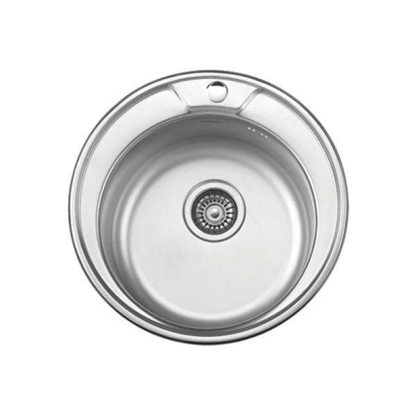 Мойка врезная Ledeme 490x170 (0,6мм) выпуск 3 1/2" матовая (L74949-6)