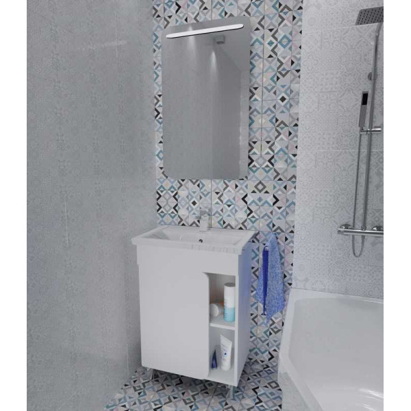 Тумба подвесная 1Marka Nuvo 610*410*850 белая (У76055)