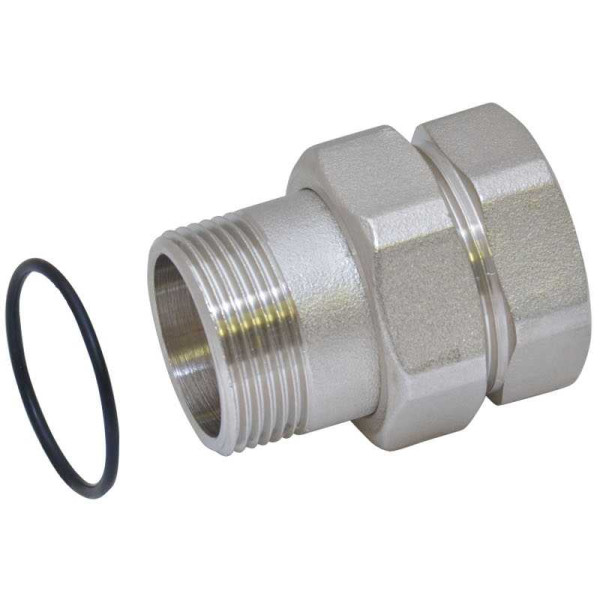 Сгон прямой (американка) 1/2" ВН с O-RING Tiemme (никель) (1500073 / 1555N000404) Сгон прямой (американка) 1/2" ВН с O-RING Tiemme (никель) (1500073 / 1555N000404)