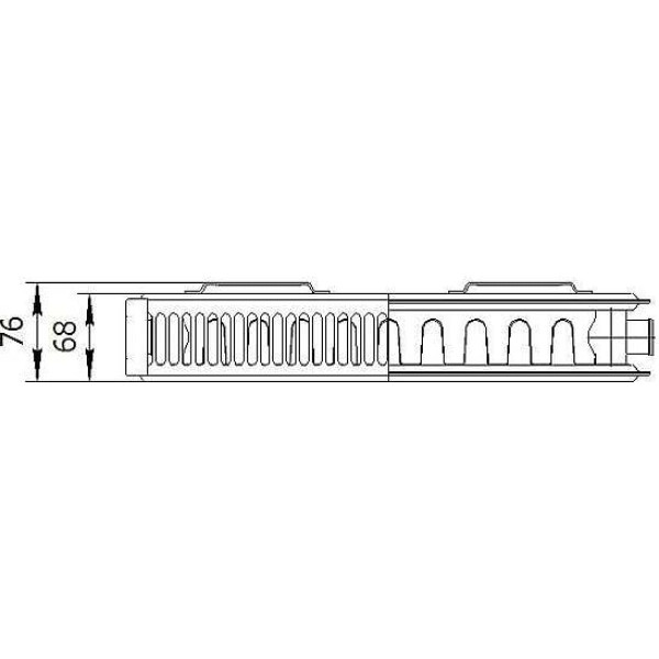 Радиатор стальной панельный AXIS 500*600 тип 21 Ventil (ниж. подкл.) (AXIS215006V)