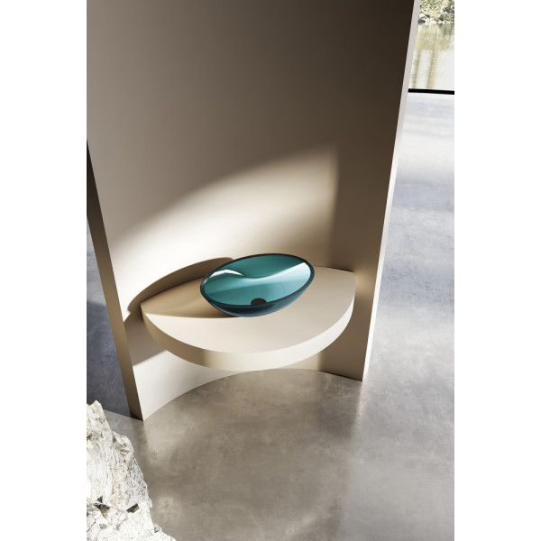 Раковина накладная Abber Kristall 500x350 бирюзовый (AT2802Aquamarin) Раковина накладная Abber Kristall 500x350 бирюзовый (AT2802Aquamarin)
