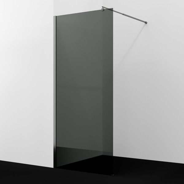 Душевое ограждение WasserKRAFT Rur 120x200 стекло тонированное, профиль графит (30W40GR-TG)